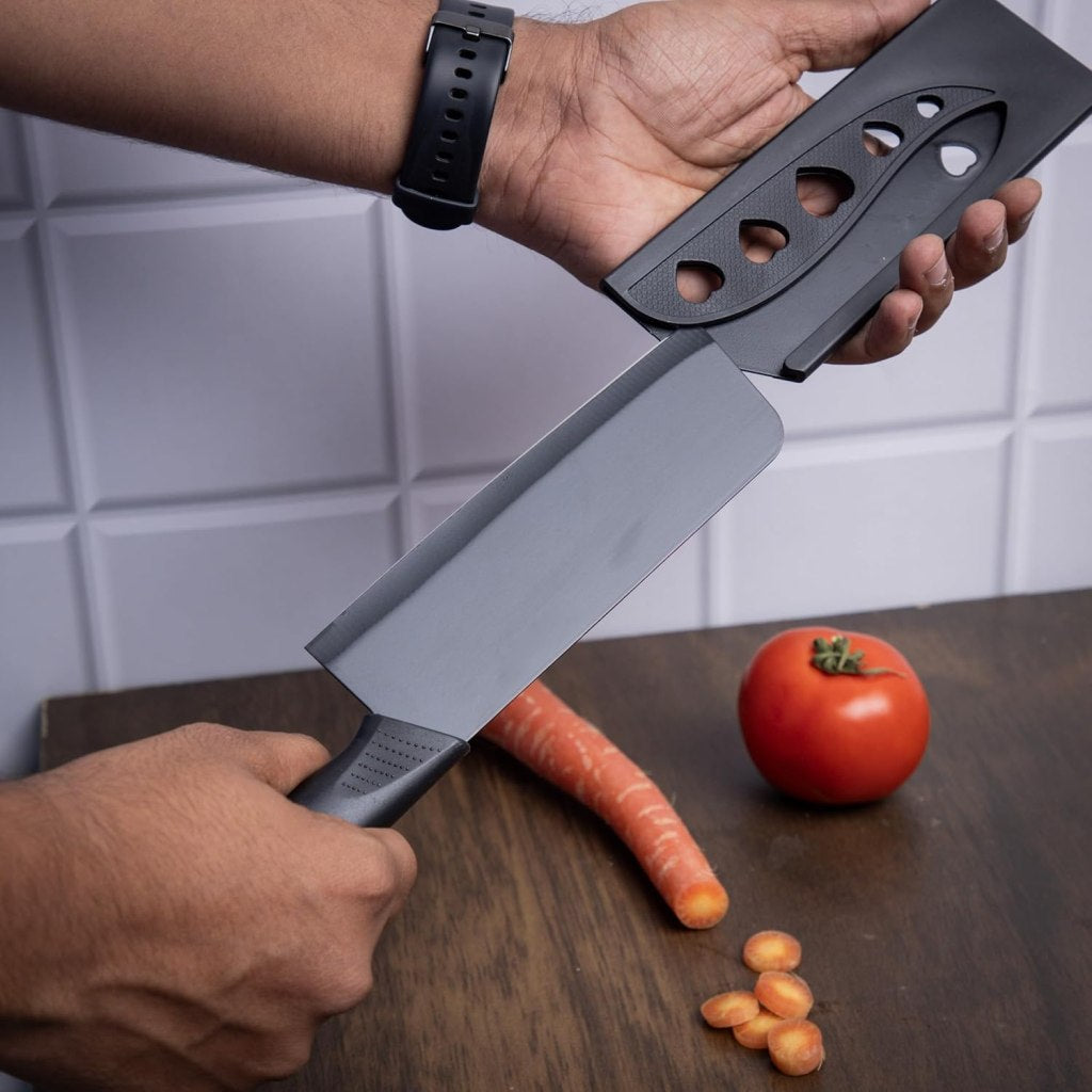 Pack of 3 Pieces Chef Knife Set Meat Knife with Sharp Blade with Ergonomic Handle for Home Kitchen and Restaurant